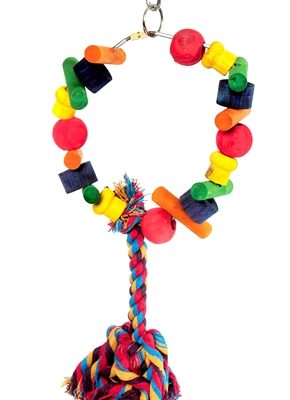 Happy pet speelgoed papegaai cartwheel assorti