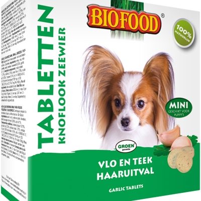 Biofood hondensnoepjes zeewier bij vlooien