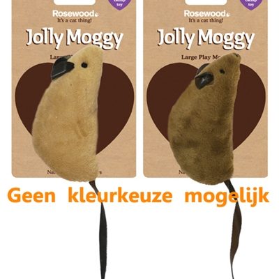 Jolly moggy natural wild speelmuis groot met catnip assorti
