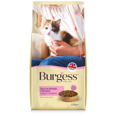 Burgess kitten rijk aan kip