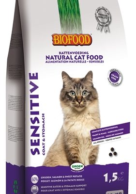 Biofood cat sensitive coat & stomach