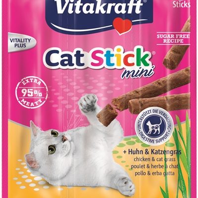 Vitakraft cat-stick mini kip / kattengras