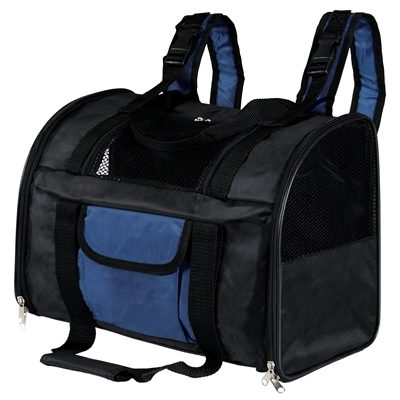 Trixie rugzak connor tot 8 kg zwart/blauw