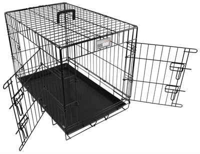 Doginox bench 2-deurs zwart