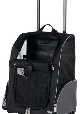Trixie reismand trolley zwart / grijs