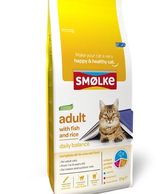 Smolke cat adult fish / rice