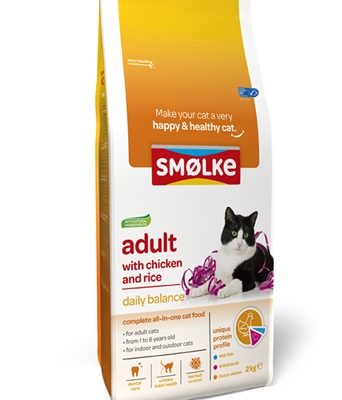 Smolke cat adult kip / rijst
