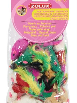 Zolux kattenspeelgoed bontmuisjes assorti