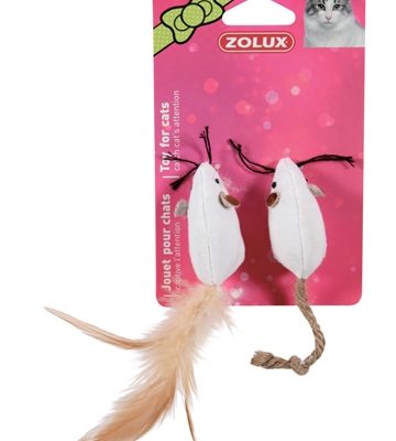 Zolux canvas muis wit