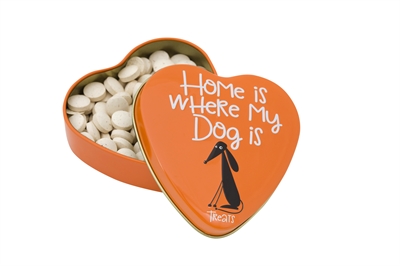 Sanal hartenblik home is where my dog is snoepjes