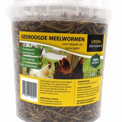 Gedroogde meelwormen