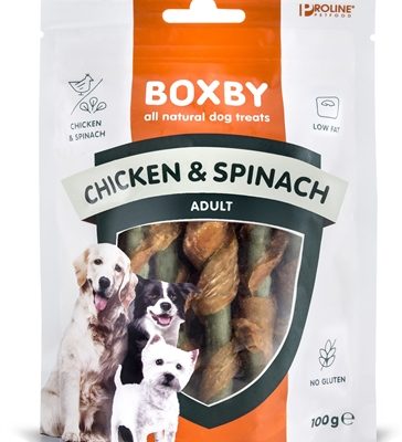 Proline dog boxby chicken / spinach