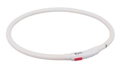 Trixie halsband usb flash light lichtgevend oplaadbaar wit