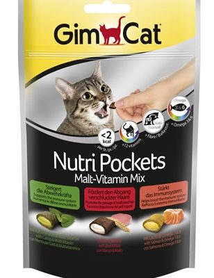 Gimcat nutri pockets malt-vitaminemix kattenkruid / multivitamine