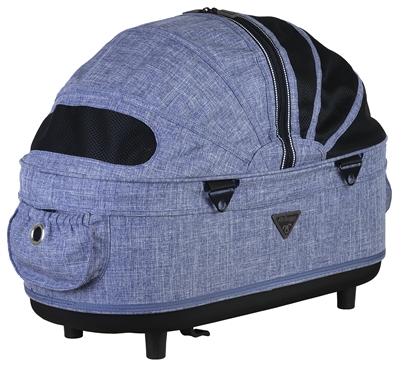 Airbuggy reismand hondenbuggy dome2 m cot gemeleerd denim