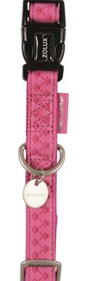 Macleather halsband roze