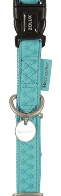 Macleather halsband blauw