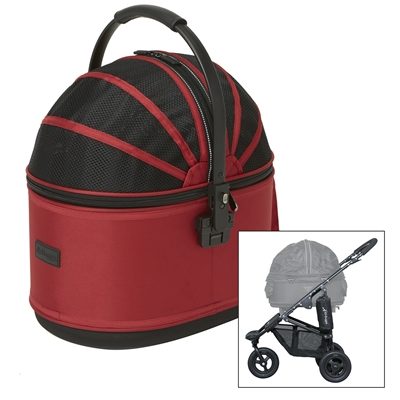 Airbuggy hondenbuggy cot s plus met rem rood
