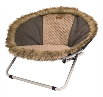Croci hondenstoel deckchair bont bruin