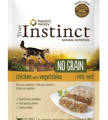 True instinct pouch no grain adult chicken pate