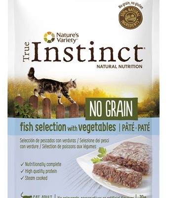 True instinct pouch no grain adult fish pate