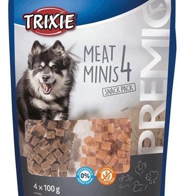 Trixie premio vlees minis kip / eend / rund / lam