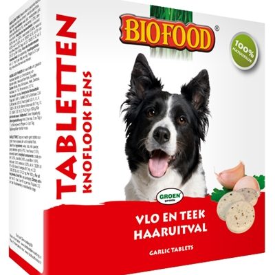 Biofood hondensnoepjes bij vlo pens