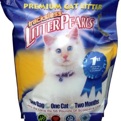 Crystal clear litter pearls tracksless