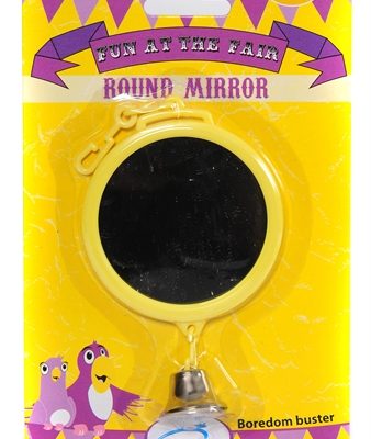 Happy pet fun at the fair round mirror