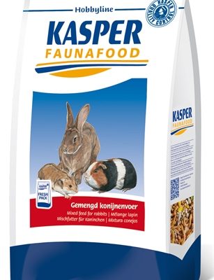 Kasper faunafood hobbyline gemengd konijnenvoer met rode wortel