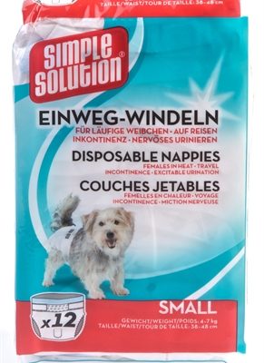 Simple solution wegwerp honden luier