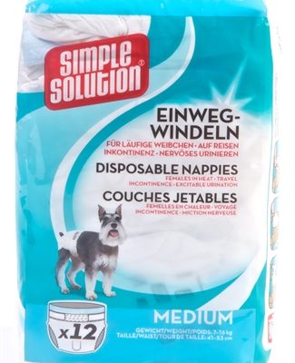Simple solution wegwerp honden luier