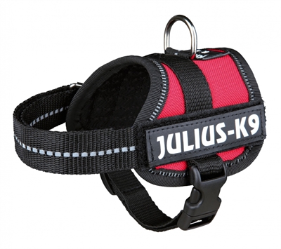 Julius k9 power-harnas / tuig voor labels rood