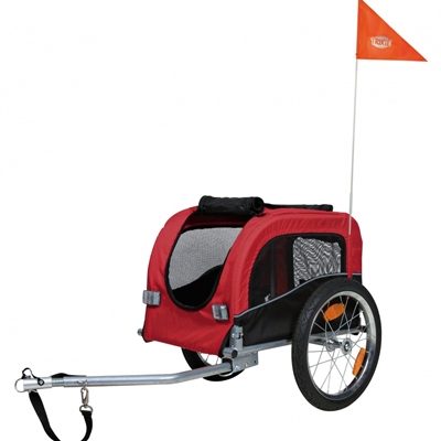 Trixie hondenfietskar zwart / rood