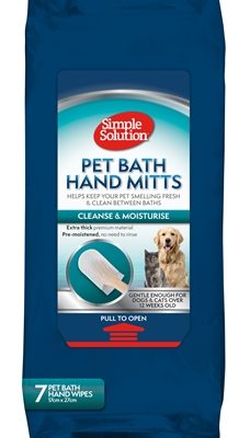 Simple solution bathing mitts