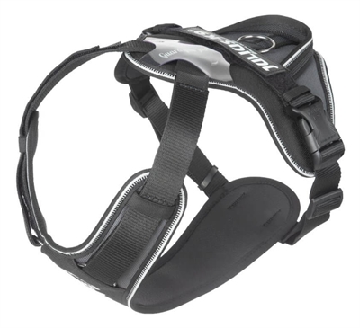 Julius k9 idc hondentuig longwalk zwart / grijs