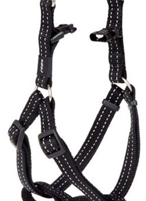 Rogz for dogs snake step-in tuig zwart