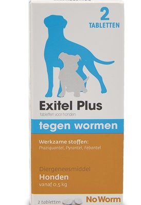 Exitel plus hond no worm tabletten