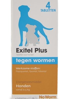 Exitel plus hond no worm tabletten