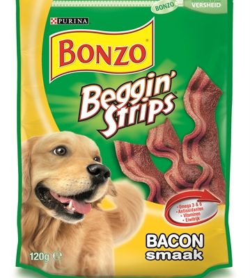 Bonzo beggin’ strips bacon
