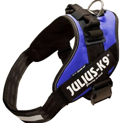 Julius k9 power-harnas/tuig voor labels blauw