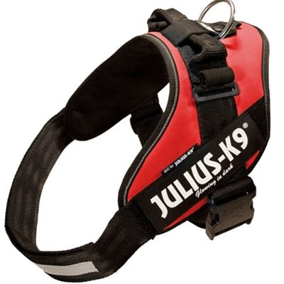 Julius k9 power-harnas/tuig voor labels rood