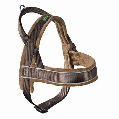 Hunter harnas norweger racing nylon bruin/cognac