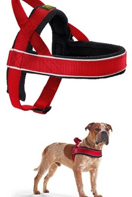 Hunter harnas norweger racing nylon rood/zwart