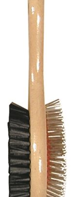 Houten borstel dubbel