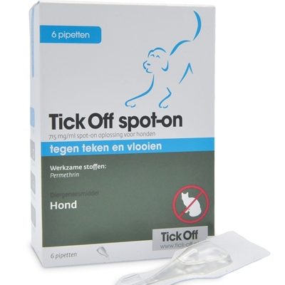 Exil hond tick off knijp ampul