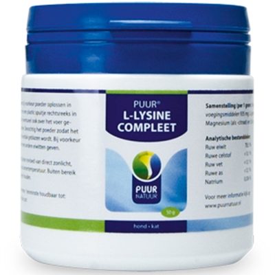 Puur natuur l-lysine hond en kat